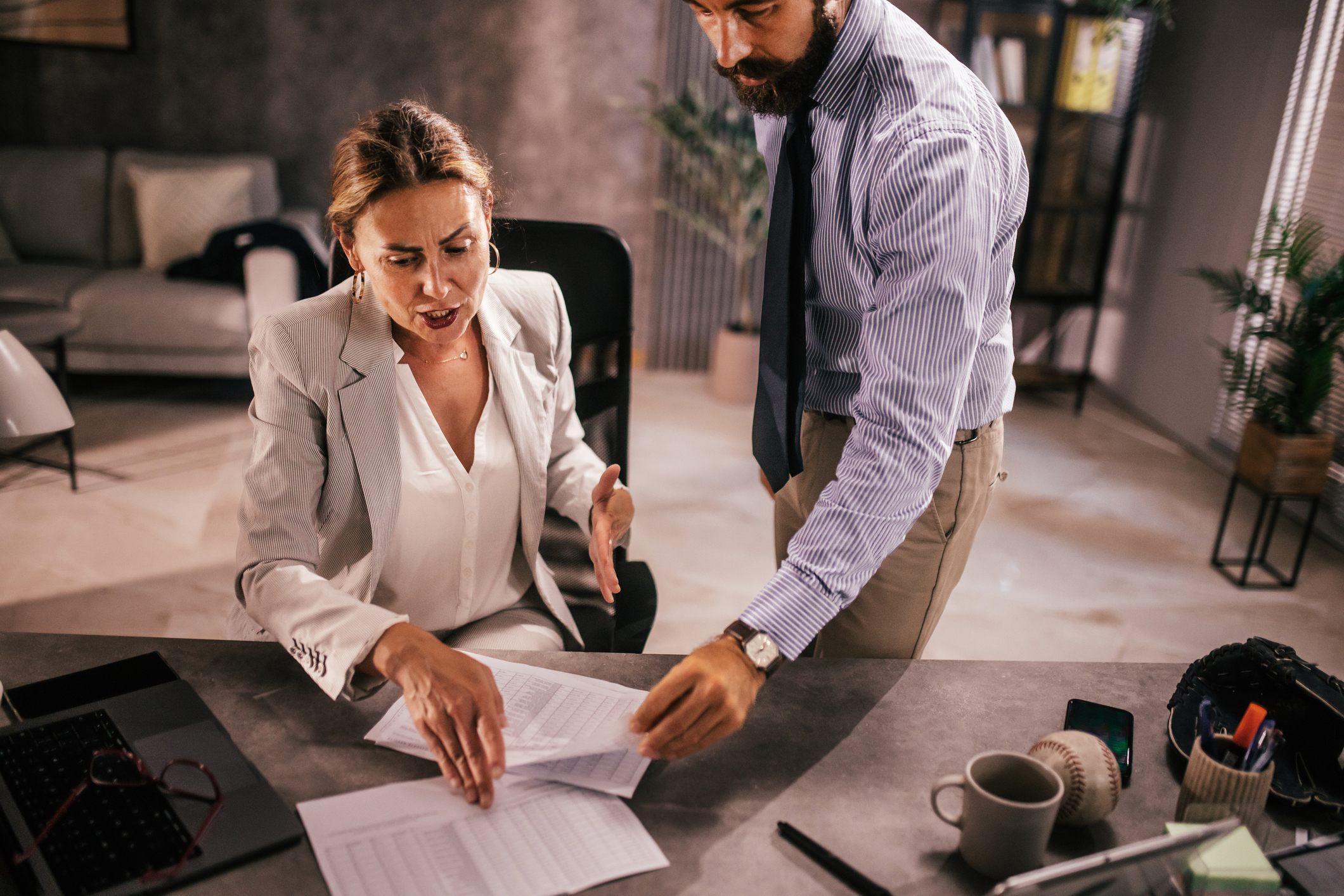 Business owner worried by cashflow forecasts